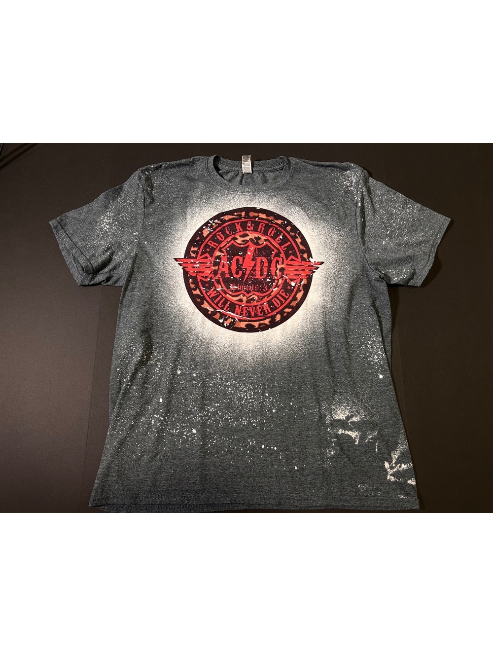 Gildan AC/DC Rock & Roll Graphic T-Shirt XL